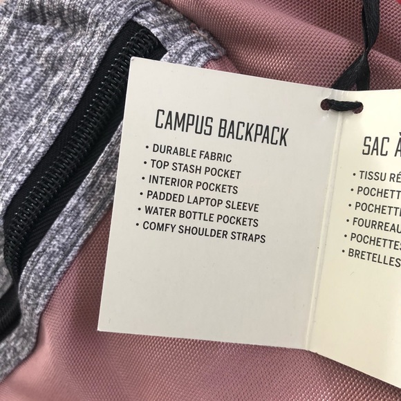 Victoria's Secret PINK Campus Backpack Marled Gray - Picture 3 of 5